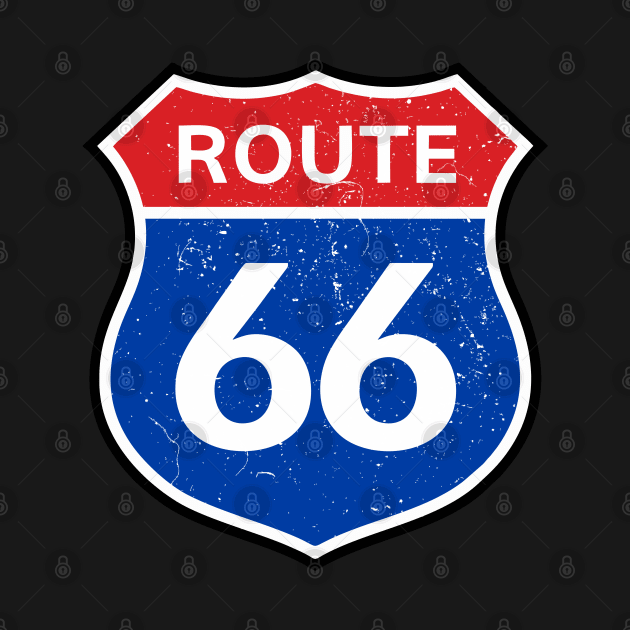 Route 66 - Retro Style by BarkeranArt