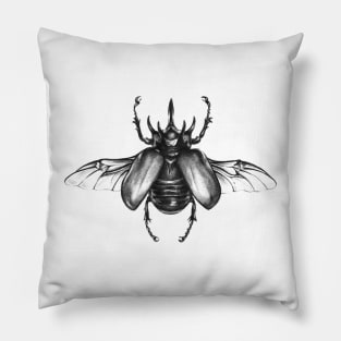 Rhinoceros beetle Pillow