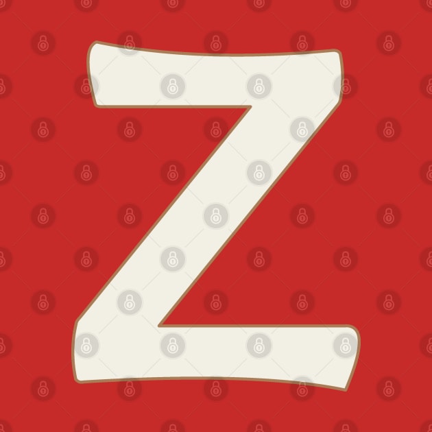 letter z red by persa