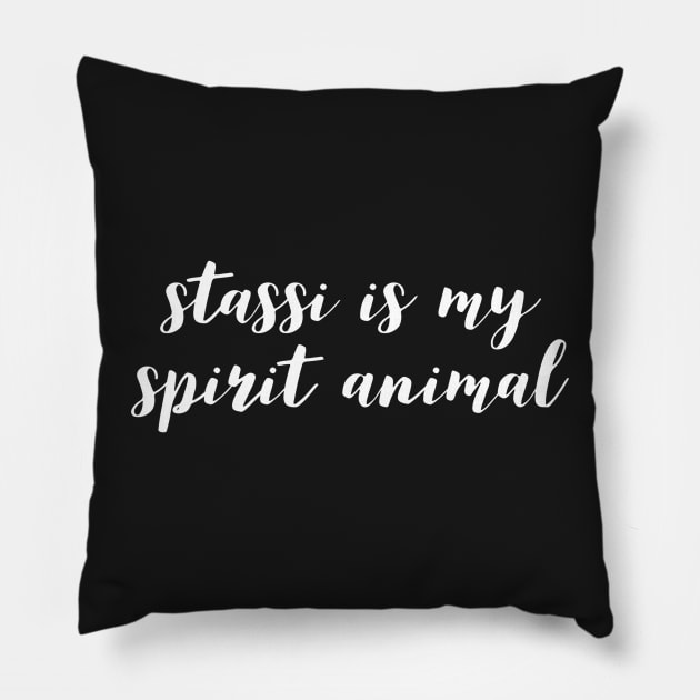 Stassi is my Spirit Animal. Homage to Stassi the Queen of VPR Pillow by mivpiv