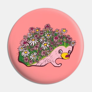 Floral hedgehog Pin