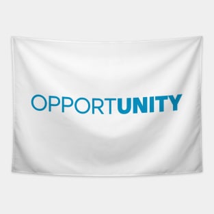 Unique Opportunity Logo Design / Cheerful Blue Tapestry