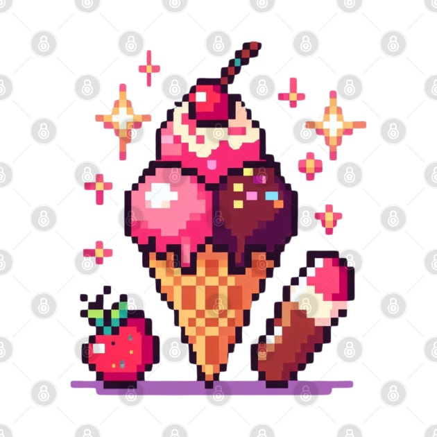 Ice cream by Curou Prints