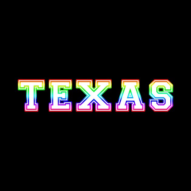 Texas Pride Rainbow by HighBrowDesigns