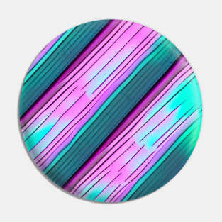 Fun Stripes in Teal and Pink Pin