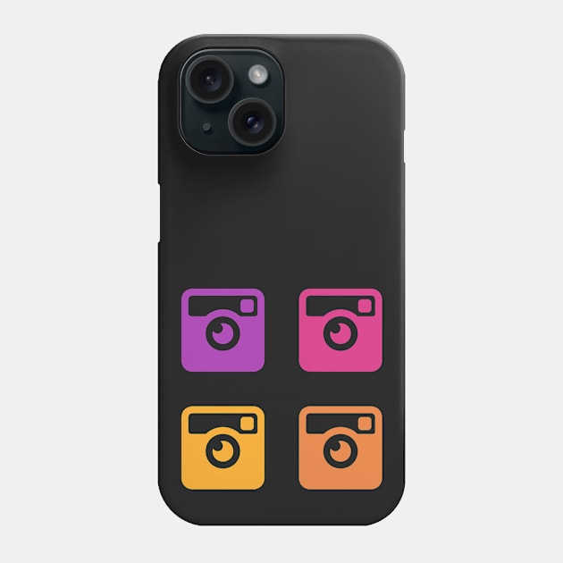 Insta Sunset Cameras Phone Case by XOOXOO