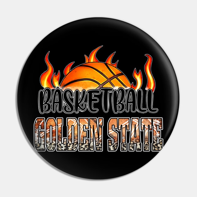 Classic Basketball Design State Personalized Proud Name Pin by Irwin Bradtke