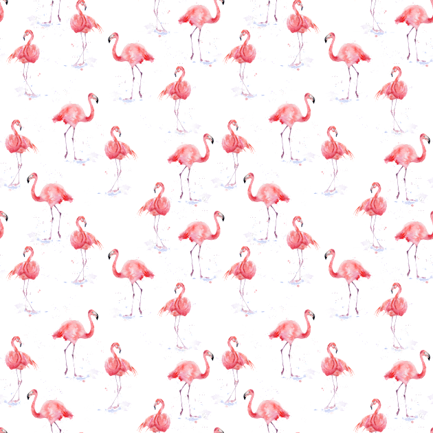 Elegant Pink Flamingo Pattern Kids T-Shirt by in_pictures