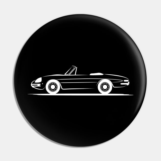 Alfa Romeo Giulietta Spider Duetto Graduate White Pin by PauHanaDesign