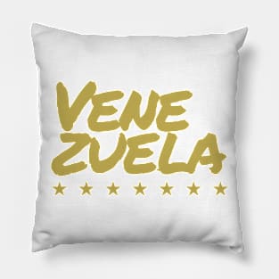 White Venezuela 7 Estrellas Gold Pillow