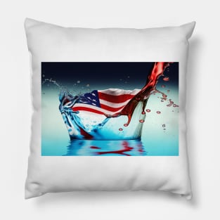 National Nations Flags - American Flag - Stars And Stripes Pillow
