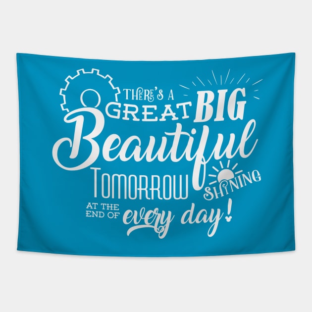 Carousel of Progress - There's a great big beautiful tomorrow Tapestry by KellyDesignCompany