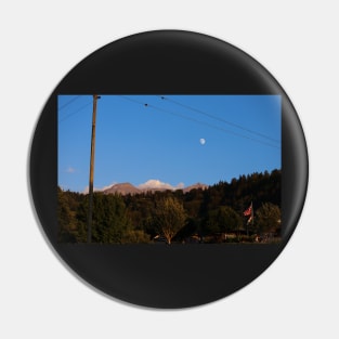 Switzerland - Mountains with moon Pin