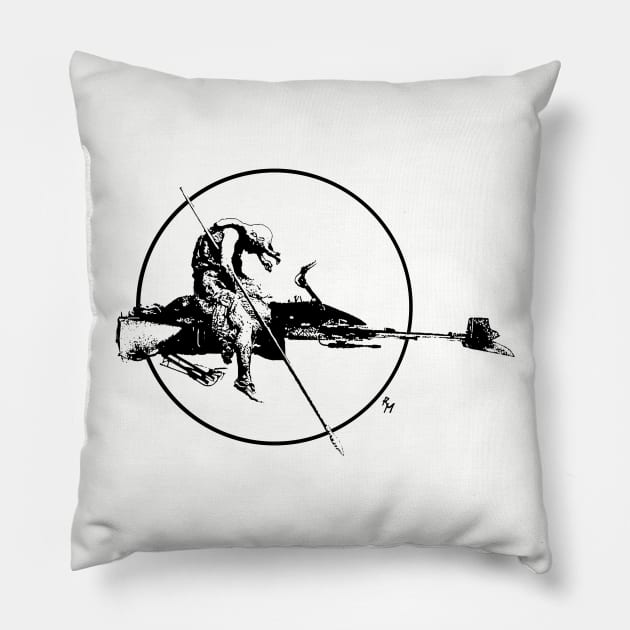 Star Warrior Pillow by MartinezArtDesign