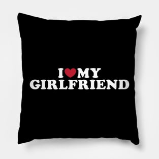 I heart my girlfriend Pillow