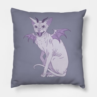 Demon cat Pillow