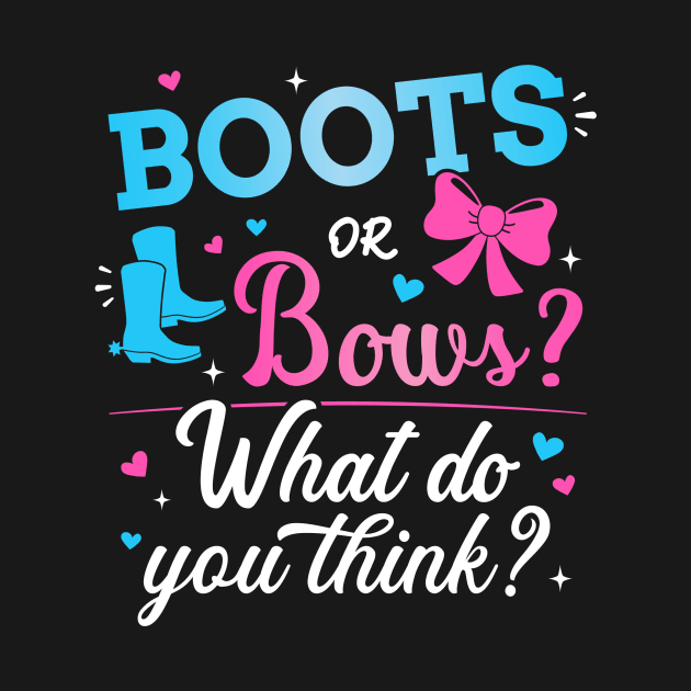Gender reveal boots or bows what do you think baby party by Designzz