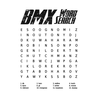 BMX Brands Word Search T-Shirt