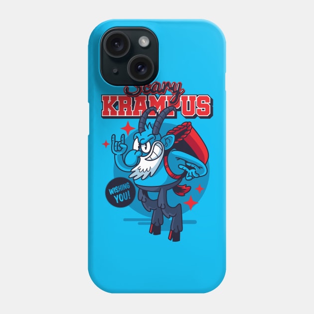 Scary Krampus wishing you Phone Case by playingtheangel