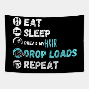 Eat Sleep Dread My Hair Drop Loads Repeat Tapestry