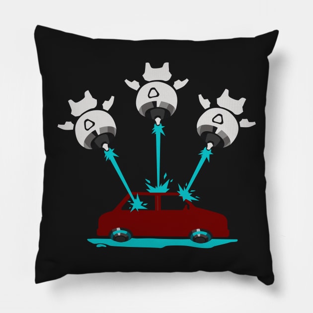 Symmetra´s Car Wash Pillow by JamesCMarshall