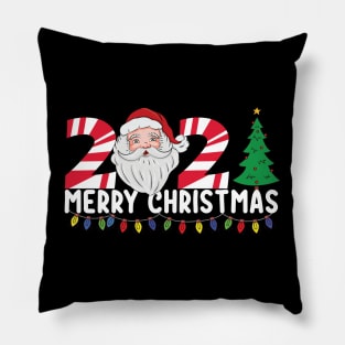 Matching Family Christmas 2021 Santa Tree Pillow