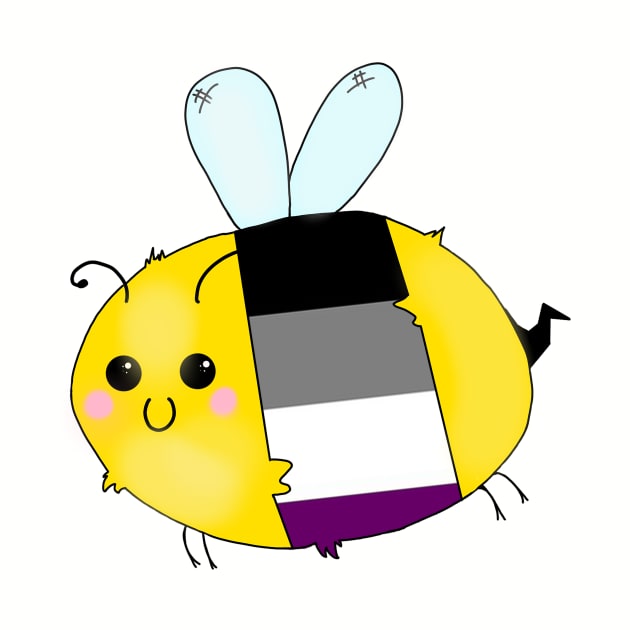 Pride Bees - Asexual by Rendi_the_Graye