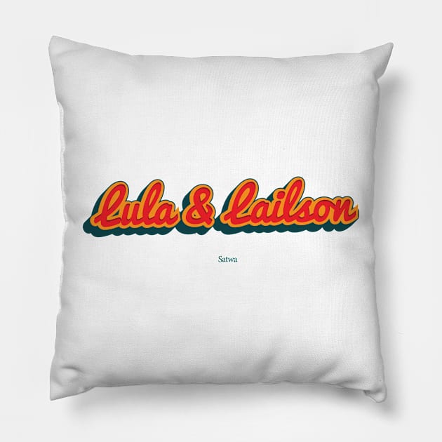 Lula & Lailson Pillow by PowelCastStudio