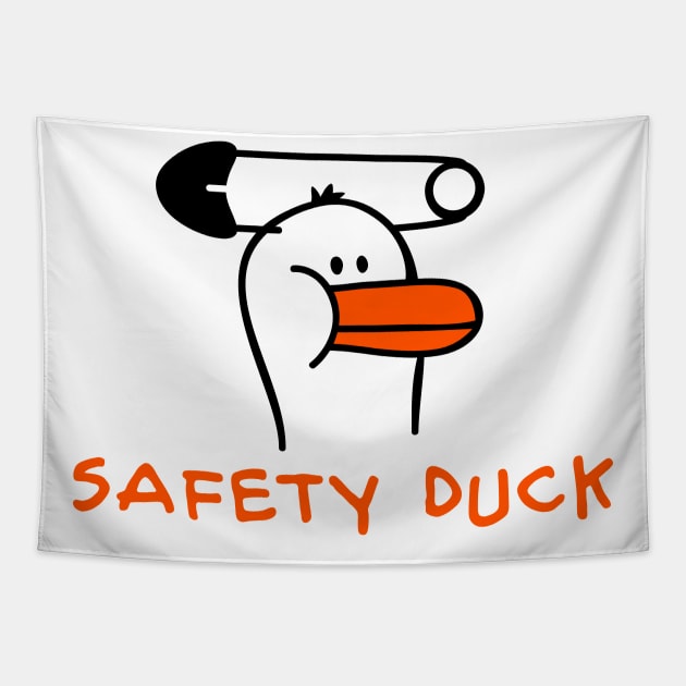 Safety Duck Tapestry by schlag.art