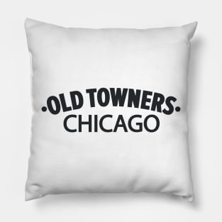 Old Towners Chicago Minimal Logo Design - Chicago Neighborhood Series Pillow