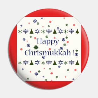 Happy Christmas Hanukkah Combo Pin