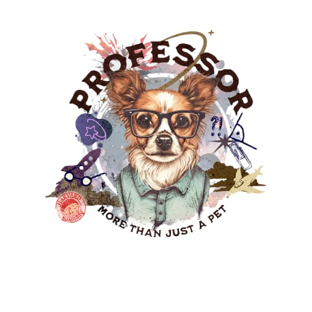 Professor dog - part-time pet logo by Art_dorabox