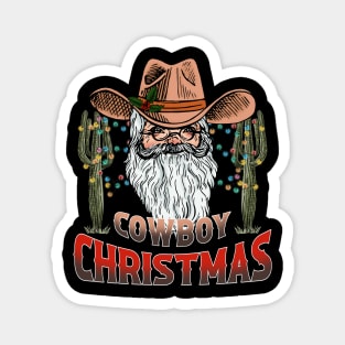 Cowboy Christmas Magnet