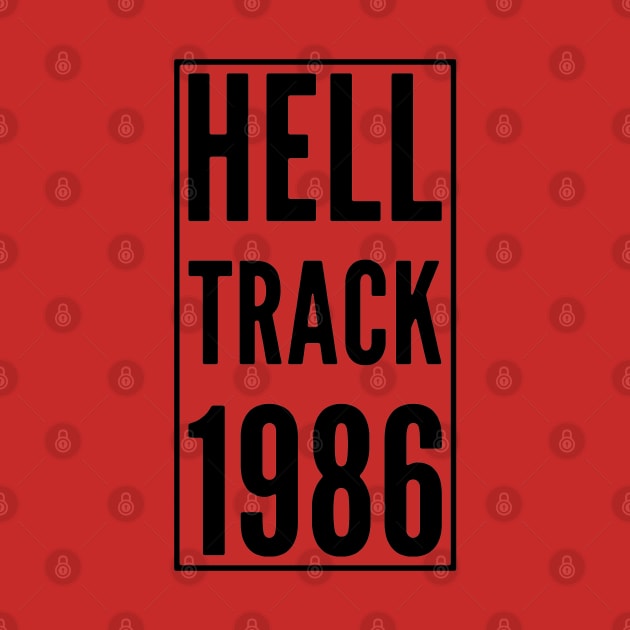 HELLTRACK 1986 BOX LOGO by Hucker Apparel