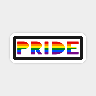 Pride (white) Magnet