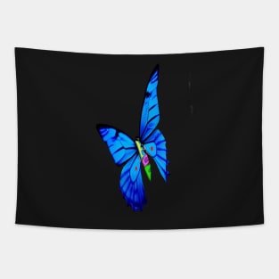 BEAUTIFUL COBALT BLUE BUTTERFLY Tapestry