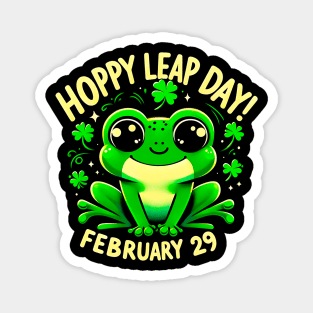 Funny Frog Hoppy Leap Day February 29 Birthday Leap Year Magnet