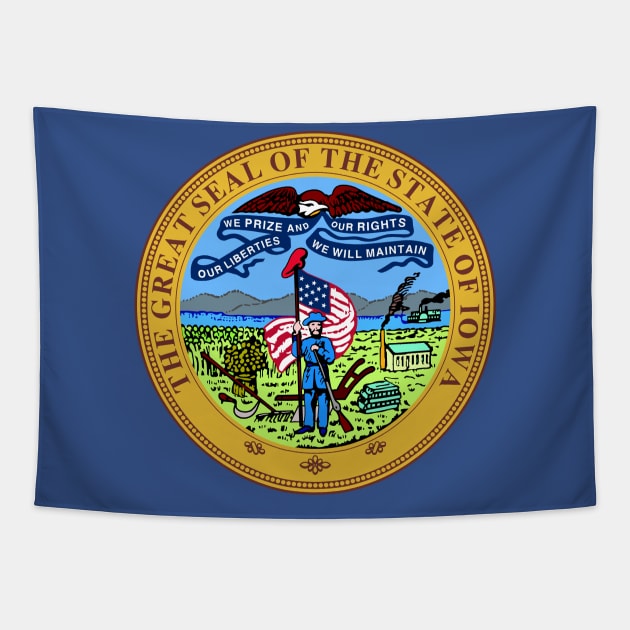 State of Iowa Tapestry by Comshop