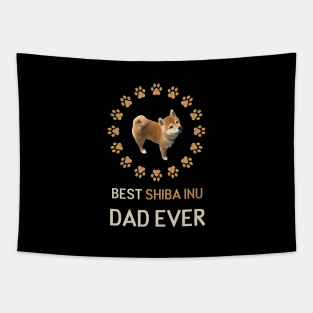 Best Shiba Inu Dad Ever Tapestry