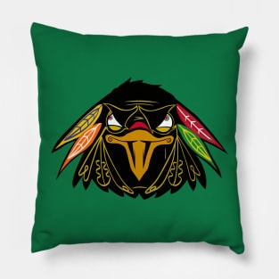 Chicago Hawk Eyes Pillow