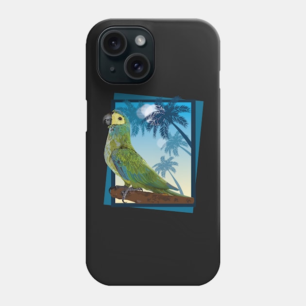 red-bellied macaw Phone Case by obscurite