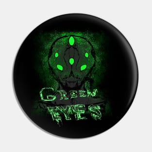 Green eyed Pin