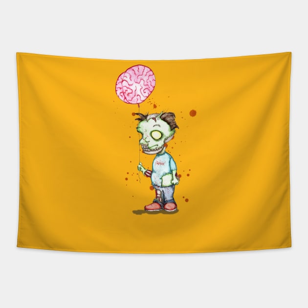 Zombie Balloon Tapestry by LVBart