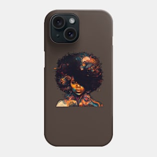 afro vintage style Phone Case