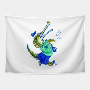 Mail Carrier Crocodile Tapestry