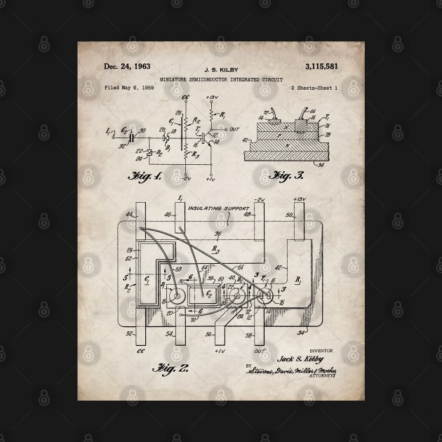 First Circuit Patent - Electrician Maker Workshop Art - Antique by patentpress