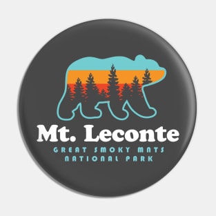 Mt. Leconte Great Smoky Mountains Bear Pin