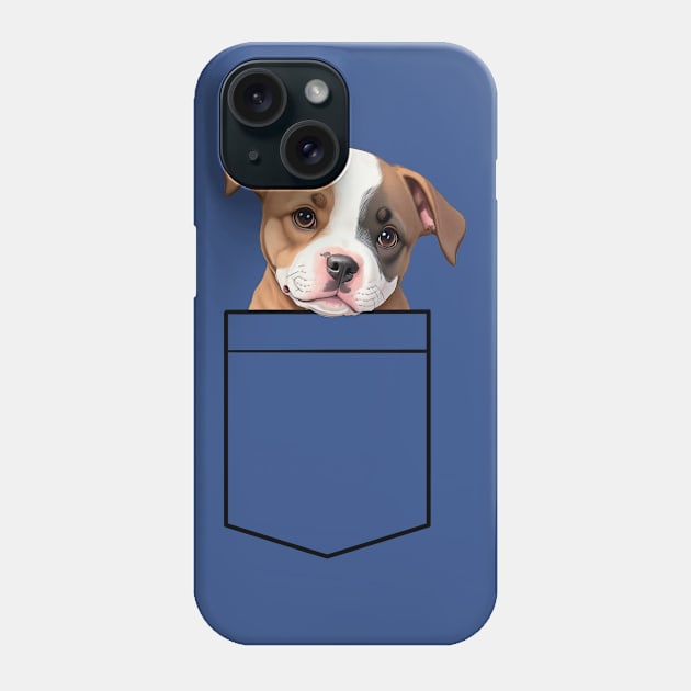 Puppy Breast Pocket Bag Phone Case by design-lab-berlin