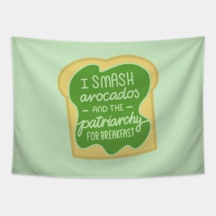 Feminist Quote Smashed Avocado Patriarchy Tapestry