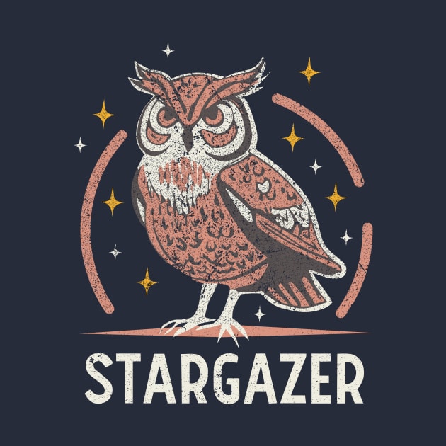 Stargazer Owl by n23tees